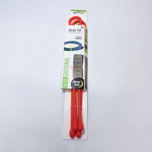 Nite Ize Gear Tie 24 Inch Reusable Rubber Twist Tie Orange NEW